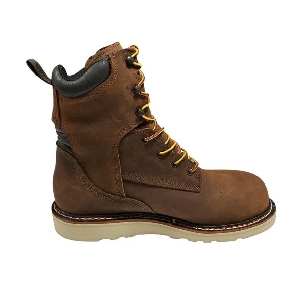 Red Wing Men Lace-up Steel Toe Work Boots 8 Brown Waterproof Slip Oil Resistant main image 6